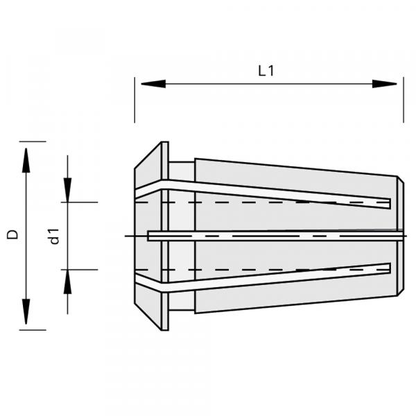 Stehle Präzisions-Spannzangen-462E/OZ25 168745 Zeichnung